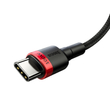 Baseus Cafule USB-C – USB-C kábel (piros-fekete) CATKLF-AL91