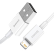 Baseus Superior USB - Lightning kábel, 2,4 A, 1 m (fehér) CALYS-A02