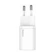 Összes termék - Baseus Super Si gyorstöltő 1C 20W adapter1 m-es USB-C-Lightning kábellel (fehér) TZCCSUP-B02