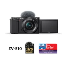 Sony ZV-E10 + 16-50mm f/3.5-5.6 kit (ZVE10LBDI.EU) + Ajándék Sony fotós táska !