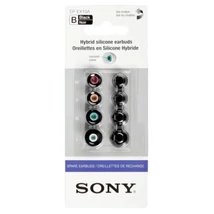 Sony EPEX10A Hibrid szilikon fülpárnák fekete színben