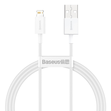  Baseus Superior USB - Lightning kábel, 2,4 A, 1 m (fehér)
