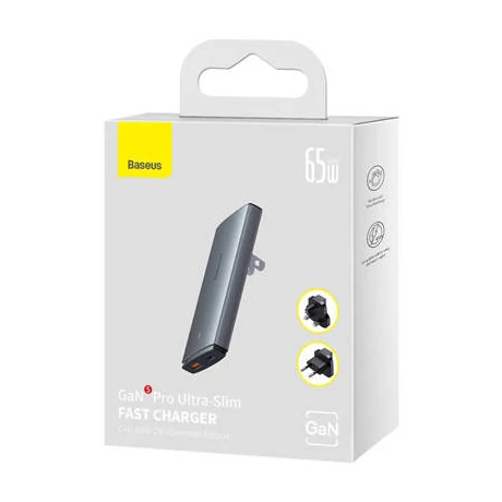 Baseus GaN5 Töltő 65W + USB-C + USB-A CCGP150113