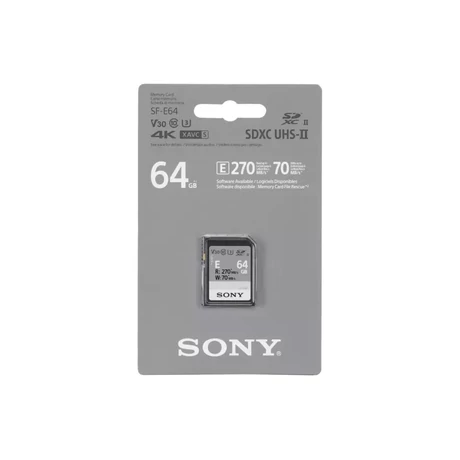 Sony SF-E64 SDXC UHS-II U3 memóriakártya (SFE64.AE)