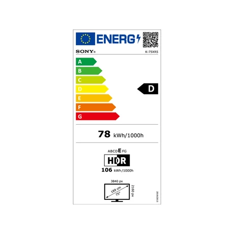 Sony BRAVIA 5 - K75XR55B Mini-LED