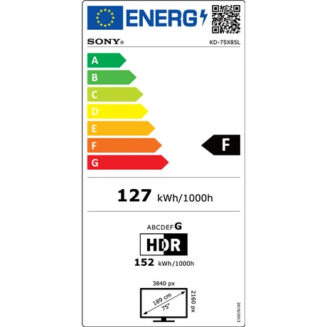 Sony KD-75X85L BRAVIA Full Array LED 4K HDR Okostelevízió (Google TV) - 189cm