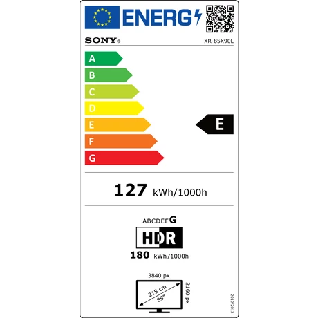 Sony XR-85X90L BRAVIA XR Full Array LED 4K HDR Okostelevízió (Google TV) - 215cm