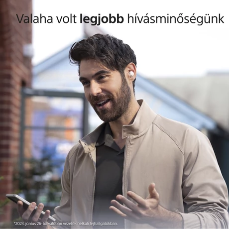 Sony WF-1000XM5 Wireless Noise Cancelling fülhallgató, akár 24 órás üzemidő és Gyors Töltés, 