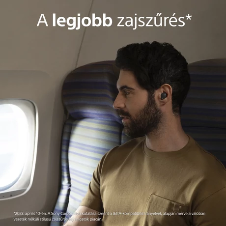 Sony WF-1000XM5 Wireless Noise Cancelling fülhallgató, akár 24 órás üzemidő és Gyors Töltés, Szürke