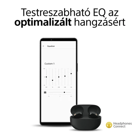 Sony WF-1000XM5 Wireless Noise Cancelling fülhallgató, akár 24 órás üzemidő és Gyors Töltés, Szürke