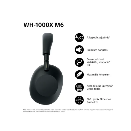 WH1000XM6B fekete színben